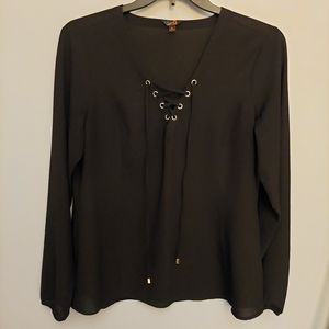 3 For $15 G by Guess Lace Up Blouse Sz. XL